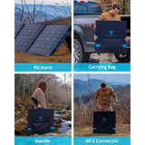 BLUETTI PV350 350W Solar Panel for AC200P/AC200MAX/AC300/EP500 Solar Generator Portable Power Station, Foldable Solar Power Backup, Off-Grid Supplies for Outdoor Camping, Power Failure, Road Trip