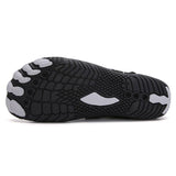 Men Women Water Shoes Barefoot Quick Dry Aqua Shoes - Black Size EU37 = US4