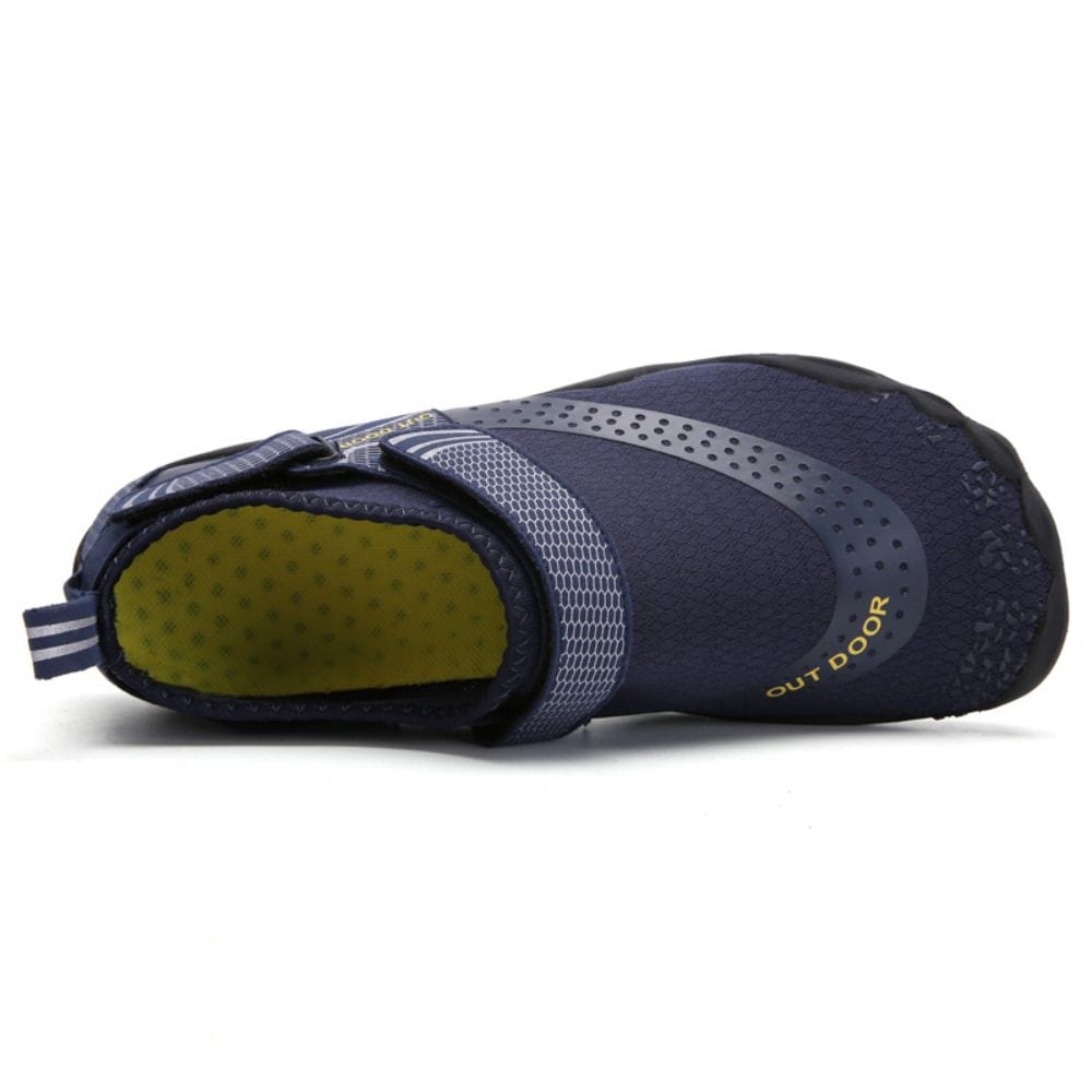 Men Women Water Shoes Barefoot Quick Dry Aqua Shoes - Blue Size EU38 = US5