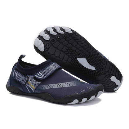Men Women Water Shoes Barefoot Quick Dry Aqua Shoes - Blue Size EU41 = US7.5