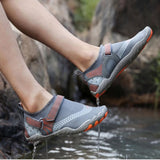 Men Women Water Shoes Barefoot Quick Dry Aqua Shoes - Grey Size EU36=US3.5
