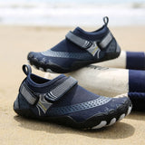 Kids Water Shoes Barefoot Quick Dry Aqua Sports Shoes Boys Girls - Blue Size Bigkid US2=EU32
