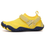 Kids Water Shoes Barefoot Quick Dry Aqua Sports Shoes Boys Girls - Yellow Size Bigkid US3 = EU34