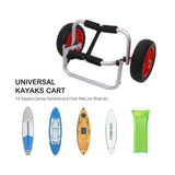 Crystal Clear Kayak and Kayak Cart Set with Free Random Color Paddles