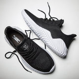 Men's Sneakers Outdoor Road Shoes Breathable Lightweight Non-slip (Black Size US10=US44 )