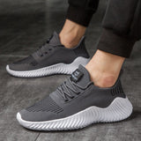 Men's Sneakers Outdoor Road Shoes Breathable Lightweight Non-slip (Grey Size US10=US44 )