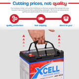 X-Cell 50Ah AGM Battery Deep Cycle 12v Mobility Scooter Golf Cart Camping Volt