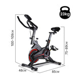 PROFLEX Spin Bike Flywheel Commercial Gym Exercise Home Fitness Red