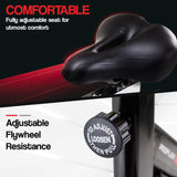 PROFLEX Commercial Spin Bike Flywheel Exercise Home Workout Gym - Red