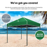 Red Track 3x3m Folding Gazebo Shade Outdoor Pop-Up Green Foldable Marquee
