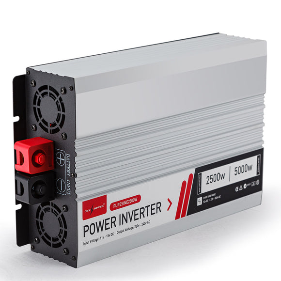 GENPOWER Pure Sine Wave 2500W/5000W 12V/240V Power Inverter