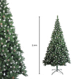 Festiss 2.4m Christmas Tree With White Snow FS-TREE-01