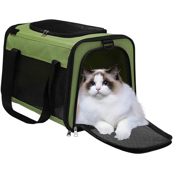 Floofi Portable Pet Carrier-M Size (Green) FI-PC-136-FCQ