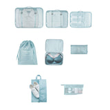 GOMINIMO 8 Set Travel Packing Cubes (Tiffany Blue) GO-PC-100-DX