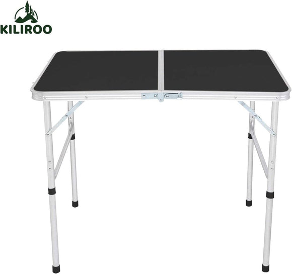 KILIROO Camping Table 90cm Black KR-CT-103-CU