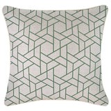 Cushion Cover-With Piping-Milan Green-45cm x 45cm