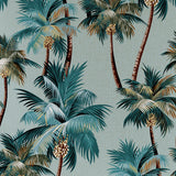 Cushion Cover-Coastal Fringe-Palm Trees Seafoam-60cm x 60cm