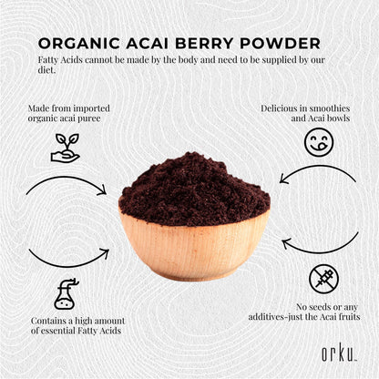 2Kg Acai Powder 100% Organic - Superfood Amazon Berries