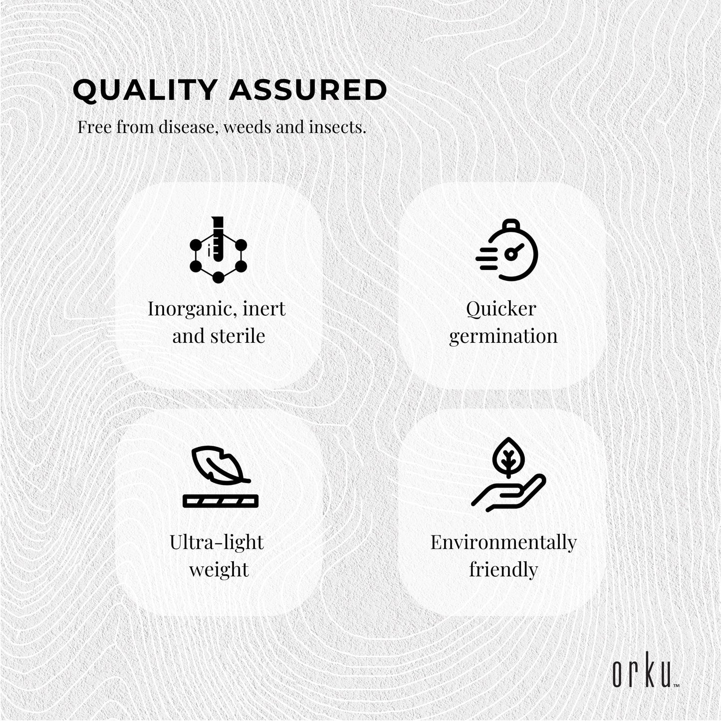 Orku 50L Perlite Coarse Premium Soil Expanded Medium Plants Hydroponics