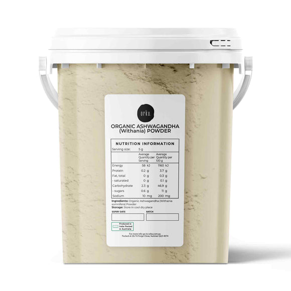 600g Organic Ashwagandha Root Powder Tub Withania Somnifera Herb Supplement
