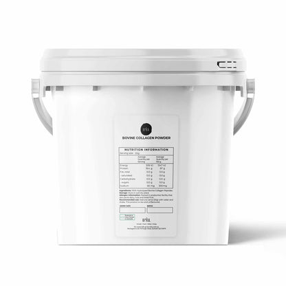 2.5Kg Collagen Peptide Powder Bucket - Bovine Protein Peptide Supplement Unflavoured

Boost your body's collagen production with our 2.5 kg Collagen Powder Bucket. Made from high-quality bovine protein peptides, this unflavored supplement provides essential amino acids for stronger, healthier hair, skin, nails, and joints. With no added flavours, you can easily mix it into your favorite drinks or foods.