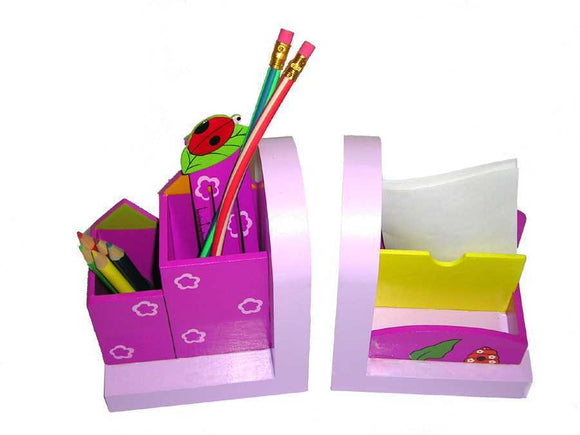 PURPLE BOOKEND & STATIONARY