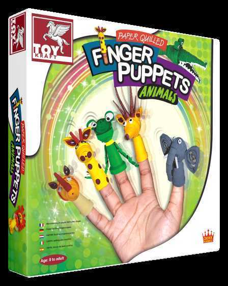 PAPER QUILLING FINGER PUPPETS