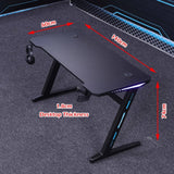 120cm Gaming Desk Desktop PC Computer Desks Desktop Racing Table Office Laptop Y-legs Black