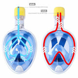 Full Face Diving Seaview Snorkel Snorkeling Mask Swimming Goggles for GoPro AU L XL
