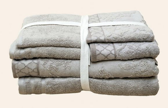 Moroccan Jacquard Organic Terry Towels 6 pc Set