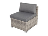 8PCS Outdoor Furniture Modular Lounge Sofa Lizard - Grey