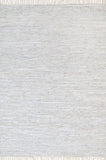 Metro White Modern Leather Rug 150x220cm