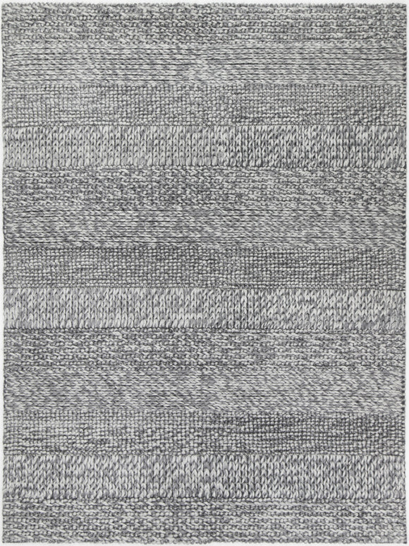 Zayna Grace Charcoal Wool Blend Rug 160x230cm