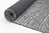 Zayna Cue Charcoal Wool Blend Rug 240x330cm