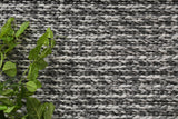 Zayna Cue Charcoal Wool Blend Rug 240x330cm