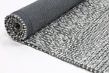 Zayna Grace Charcoal Wool Blend Rug 240x330cm
