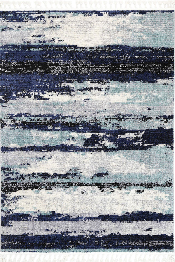 Myk Navy Blue Abstract Rug 160x230 cm