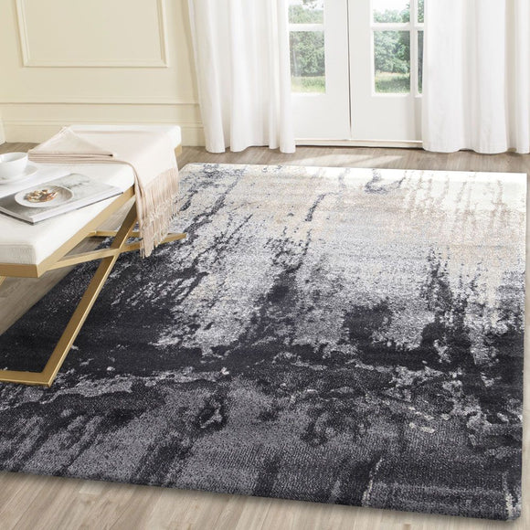 Morisot Grey and Beige Abstract Rug 160x220cm