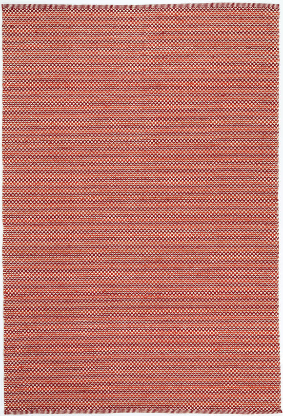 Natura Wool Red Striped Rug 200x290 cm