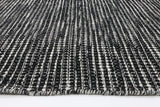 Scandi Black White Reversible Wool Rug 200x290 cm