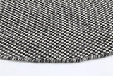 Scandi Charcoal Grey Reversible Wool Round Rug 240x240 cm Round