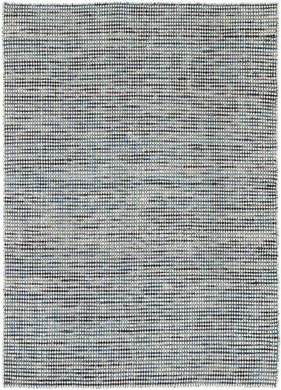 Scandi Teal Blue Reversible Wool Rug 300x400 cm