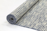 Scandi Blue Reversible Wool Rug 80x300 cm