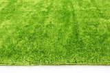 Puffy Soft Shaggy Grass Green 80x150 cm