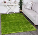 Puffy Soft Shaggy Grass Green 80x150 cm
