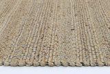 Taj Black Natural Basket Weave Jute Rug 150x220cm
