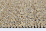 Taj Black Natural Basket Weave Jute Rug 190x280cm