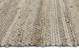 Taj Grey Natural Basket Weave Jute Rug 230x320cm
