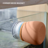 Minfactory Fish Tank Corner Moss Magnet Scraper Glass Algae Cleaner Magnetic Scrubber