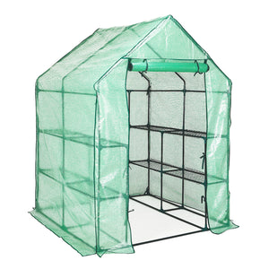 Home Ready Apex 1.43x1.43x1.95M Garden Greenhouse Walk-In Shed PE